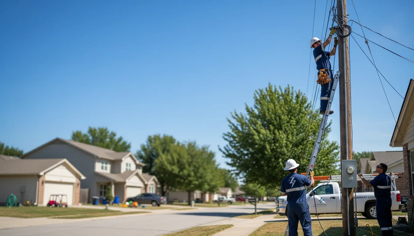Residential electrician providing installation services in Campbell, TX